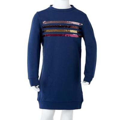 VidaXL Kinderjurk 116 marineblauw