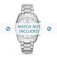Armani horlogeband AR6013 Staal Zilver 20mm - thumbnail