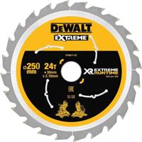 DeWALT Cirkelzaagblad voor Hout | Extreme Runtime | Ø 250mm Asgat 30mm 24T - DT99571-QZ - thumbnail