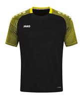 JAKO 6122 T-Shirt Performance - Zwart/Zachtgeel - 4XL - thumbnail
