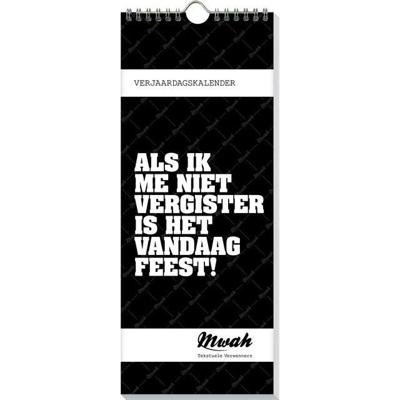 Mwah Verjaardagskalender