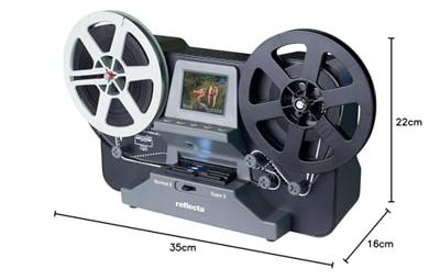 Reflecta Super 8 Normal 8 Filmscanner 1440 x 1080 Pixel Super 8 films, Dubbel 8 films, TV-uitgang, Geheugenkaartlezer, Display, Digitaliseren zonder PC