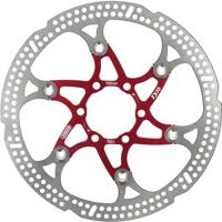 Elvedes Floating rotor 160mm 108g 6 gaats+bout rood 2015148 - thumbnail