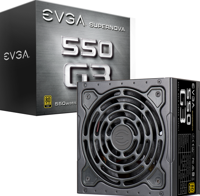 Supernova 550 G3 - Voeding ( intern ) - 80 PLUS Gold - 100-240 Volt wisselstroom V - 550 Watt - Zwart - thumbnail
