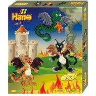Hama strijkkralenset gift box - draken, 2500st. - thumbnail