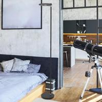 Steinhauer Led vloerlampTuround 40w - 2200-4000K - 187cm zwart smoke glas - 2993ZW - thumbnail