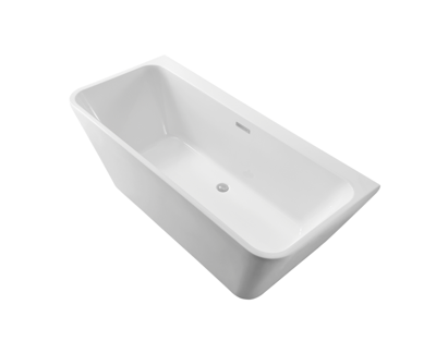 Galva Caldaro back to wall ligbad 170x75cm met badafvoer wit