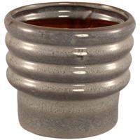 PTMD bloempot melisa keramiek l taupe 18 cm | 4 stuks - thumbnail