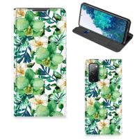 Samsung Galaxy S20 FE Smart Cover Orchidee Groen - thumbnail