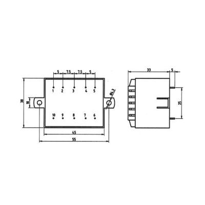 Weiss Elektrotechnik 85/365 Printtransformator 1 x 230 V 1 x 24 V/AC 5 VA 208 mA
