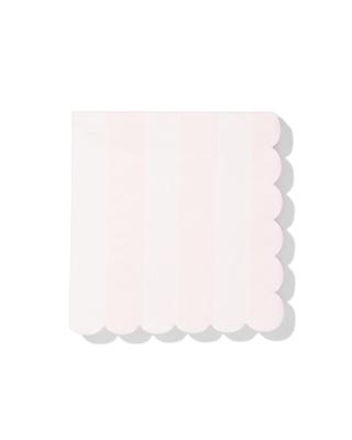 HEMA Servetten 24x24cm papier strepen roze - 20 stuks