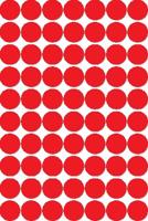 Apli ronde etiketten in etui diameter 19 mm, rood, 560 stuks, 70 per blad - thumbnail