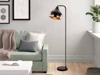 Staande lamp GUIDONIA 1 lamp zwart - thumbnail