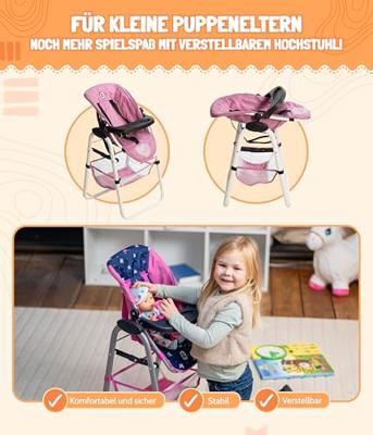 Moderne poppenstoel - Pink Jeans - thumbnail