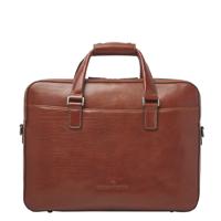 Castelijn & Beerens Gaucho Ted Laptop Bag 15.6''-Cognac - thumbnail