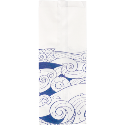 Zak | Viszak | Ersatzpapier | 0 |5 pond | 10.5/ 4 |25x29cm | Waves | wit/blauw | 10 kg
