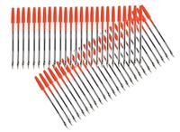 Q-CONNECT balpen, met dop, 0,7 mm, medium punt, rood, doos van 50 stuks - thumbnail