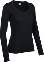 Icebreaker Oasis LS Scoop Dames Black L - thumbnail