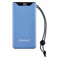 Intenso F10000 Powerbank 10000 mAh Quick Charge, USB PD LiPo USB-A, USB-C Blauw Statusweergave - thumbnail