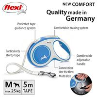 Hondenriem Flexi NEW COMFORT Blauw Maat M - thumbnail