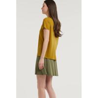 PIECES A-lijn rok PCKAMALA met plooien groen - thumbnail