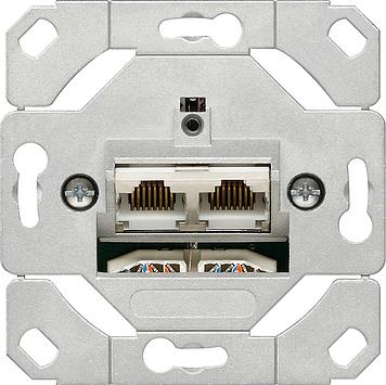Computernetwerk aansluitdoos CAT6A dubbel 245200