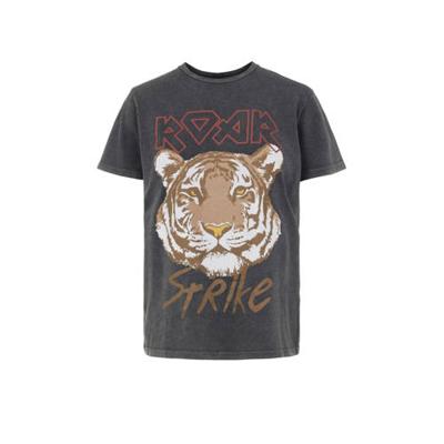 PIECES T-shirt met printopdruk antraciet PIECES T-shirt met printopdruk antraciet