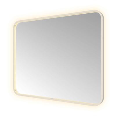 Spiegel Hotbath &MORE 80x100 cm LED-Verlichting Spiegelverwarming Rechthoek Afgerond RVS Spiegel Hotbath &MORE 80x100 cm LED-Verlichting Spiegelverwarming Rechthoek Afgerond RVS