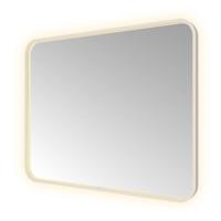 Spiegel Hotbath &MORE 80x100 cm LED-Verlichting Spiegelverwarming Rechthoek Afgerond RVS - thumbnail
