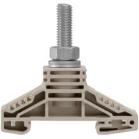 Weidmüller 1319040000 Aardingsklem 16 mm Boutaansluiting Donkerbeige 25 stuk(s) - thumbnail