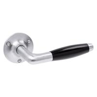 De Oude Deurklink Deurklink Klassiek geveerd mat nikkel ronde rozetten - thumbnail