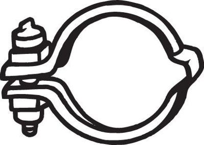 Klemstuk, uitlaatsysteem 254260