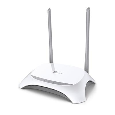 TP-Link 300 Mbps 3G/4G Single-Band Wi-Fi Router, 1x 2.0 USB Port, 5x Fast WAN/LAN Ports, Connect up to 32 devices, WPS Button, No Configuration Required, UK Plug (TL-MR3420)