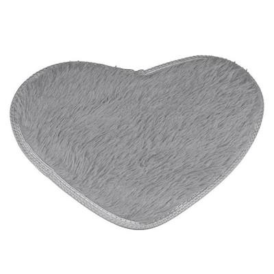 Hart vorm non-slip bad Mats keuken tapijt Home Decoratie grootte: 60 * 70CM (zilvergrijs) Hart vorm non-slip bad Mats keuken tapijt Home Decoratie grootte: 60 * 70CM (zilvergrijs)