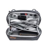 Peak Design Tech Pouch Charcoal Organizer-tas voor smartphones, kabels etc. (donkergrijs), zwart, M - MEDIUM, Travel Line is een volledig aanpasbaar systeem - thumbnail