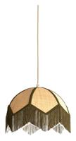 Light & Living Hanglamp 'Sulina' Raffia, 35cm, kleur Naturel/Groen - thumbnail