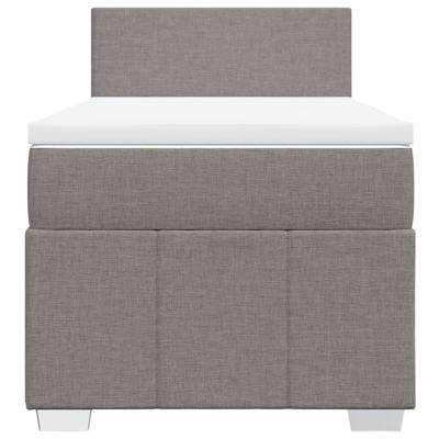 Boxspring met matras stof taupe 100x200 cm - thumbnail
