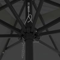 Tuinparasol Antraciet en Zwart 295 x 295 x 245 cm - thumbnail
