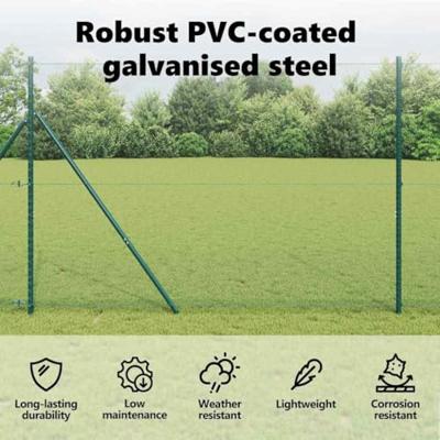 VidaXL Hexagon hek groen 1,6 x 50 m pvc