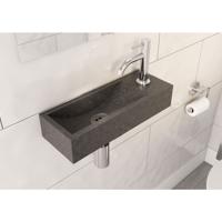 Fonteinset Natuursteen Tulip 40x15x8 cm Rechthoek (kraangat rechts) - thumbnail