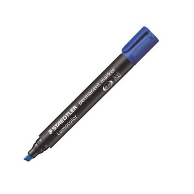 Viltstift staedtler lumocolor 350 schuin 2-5mm bl