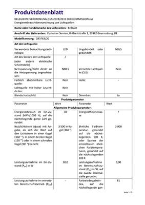 Brilliant Led hanglampCembalo - G93763/20