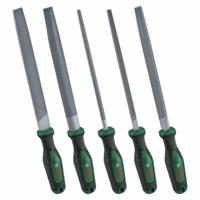 Bosch Set van 5 vijlen (ronde/halfronde/platte/driehoekige/vierkante vijlen hardmetaalstaal medium slag 2 Softgrip) - thumbnail