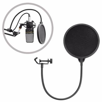 Dubbellaags opnemen microfoon Studio scherm Pop Filter masker windscherm met Clip stabiliseren Arm voor de opname van de Studio Live uitzending Live