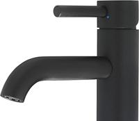 Ben Lavion verhoogde wastafelkraan mat zwart - thumbnail