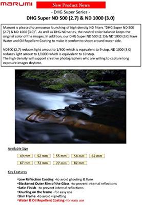 Marumi Grijs Filter Super DHG ND500 62 mm