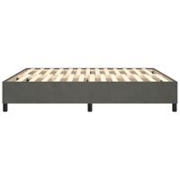 Boxspringframe fluweel donkergrijs 200x200 cm - thumbnail