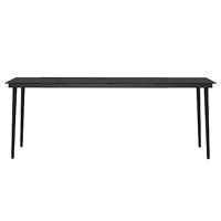 7-delige Tuinset met kussens bruin en zwart - thumbnail