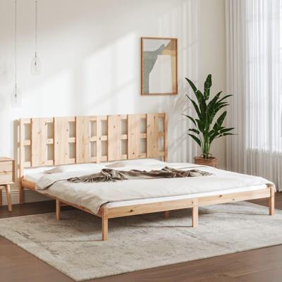 Bedframe zonder matras massief grenenhout 200x200 cm Bedframe zonder matras massief grenenhout 200x200 cm