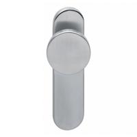 Intersteel Knop op schild profielcilindergat 72mm brandvertragend - RVS - thumbnail